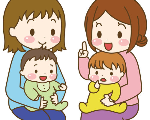 あかちゃんとママ