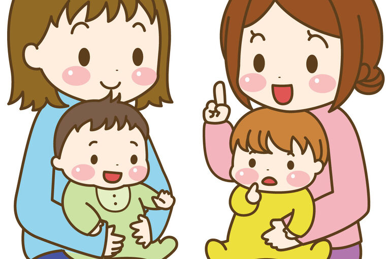 あかちゃんとママ