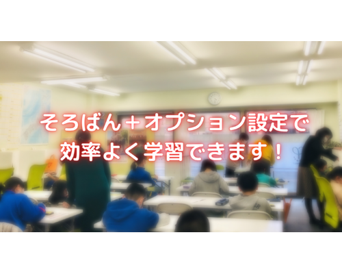 そろばん＋オプション 効率よく学習できます！