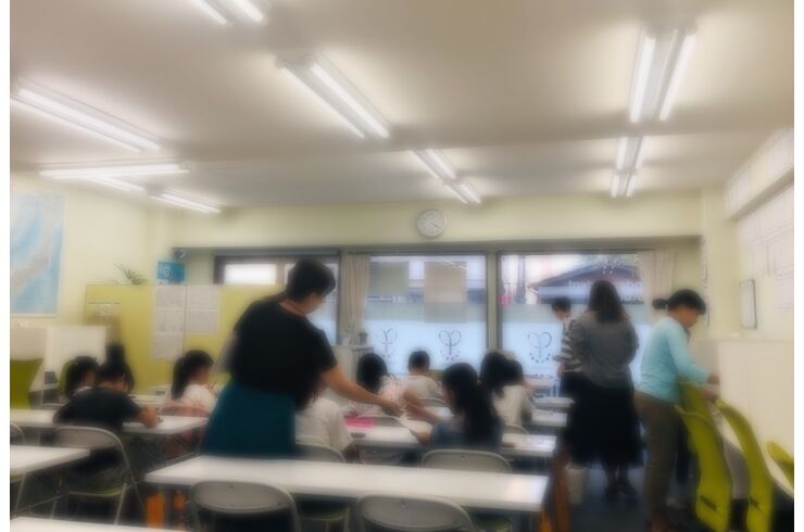 そろばん塾ピコ高崎中居校の授業風景