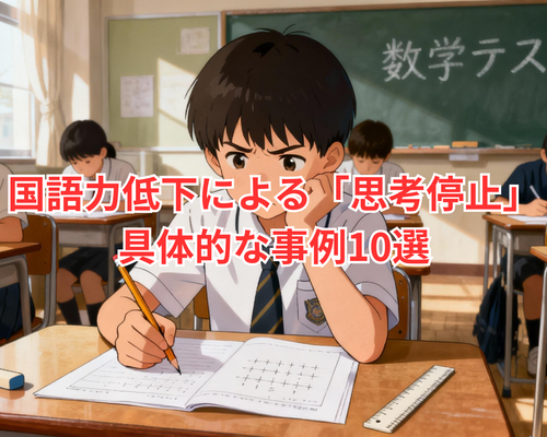 国語力低下による「思考停止」 具体的な事例10選