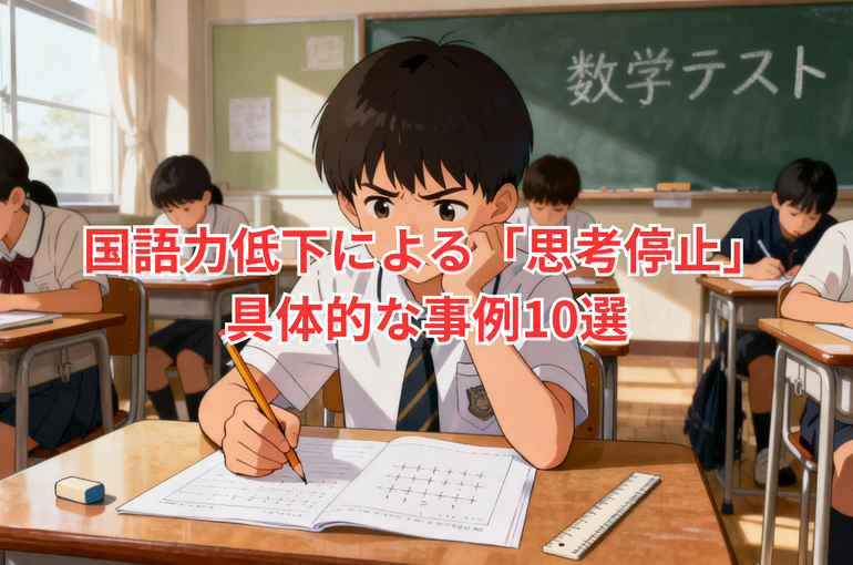 国語力低下による「思考停止」 具体的な事例10選