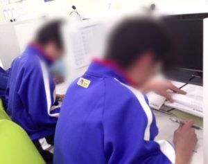 大類中　期末テスト対策風景