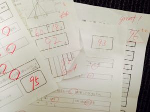 定期テスト結果